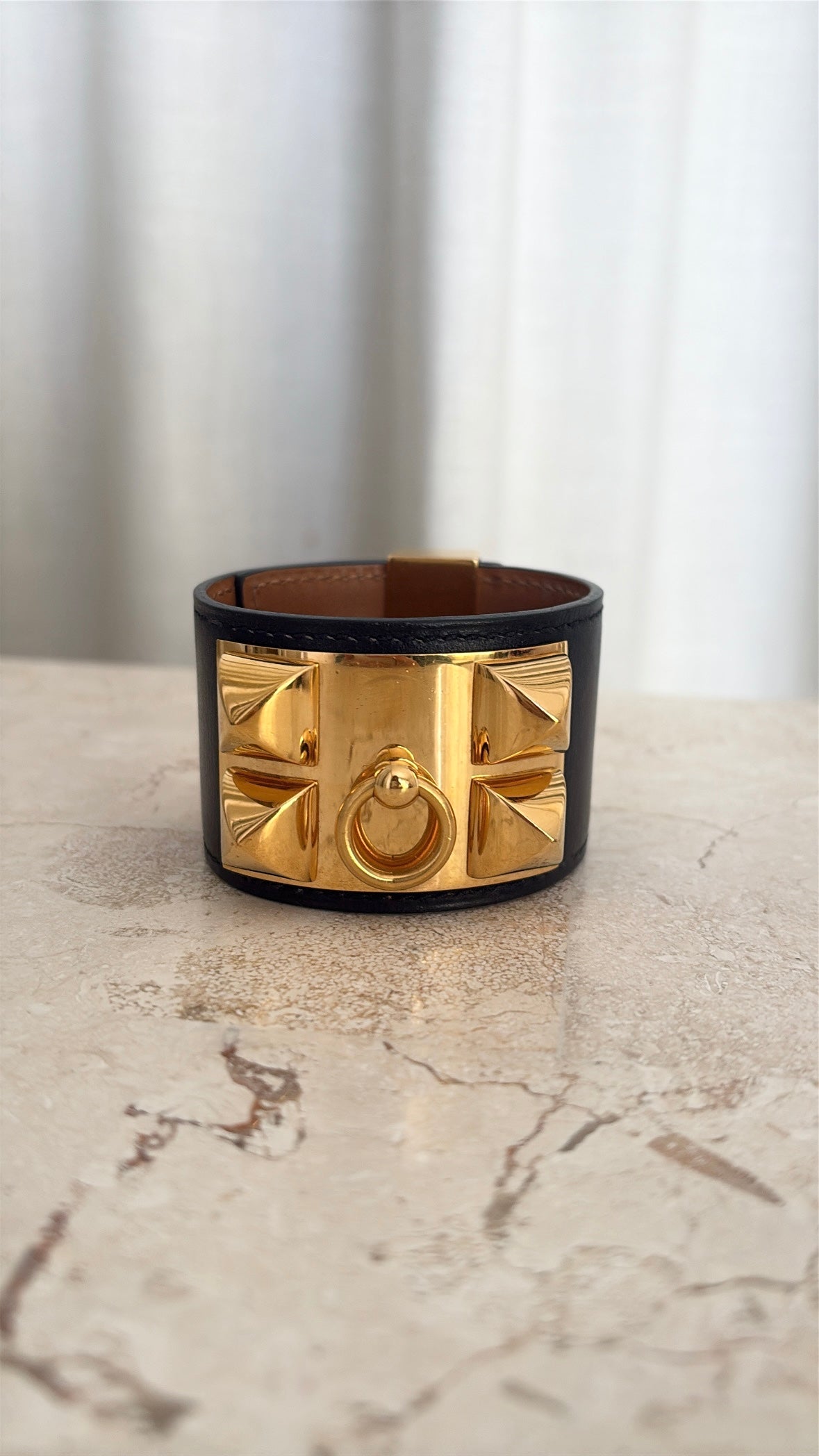 Hermès Colliers De Chien Black Gold Hardware