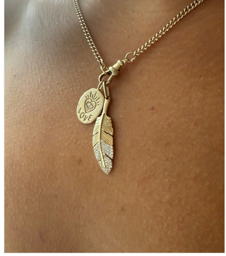 Goldie Paris Yellow Gold Curb Swivel Chain