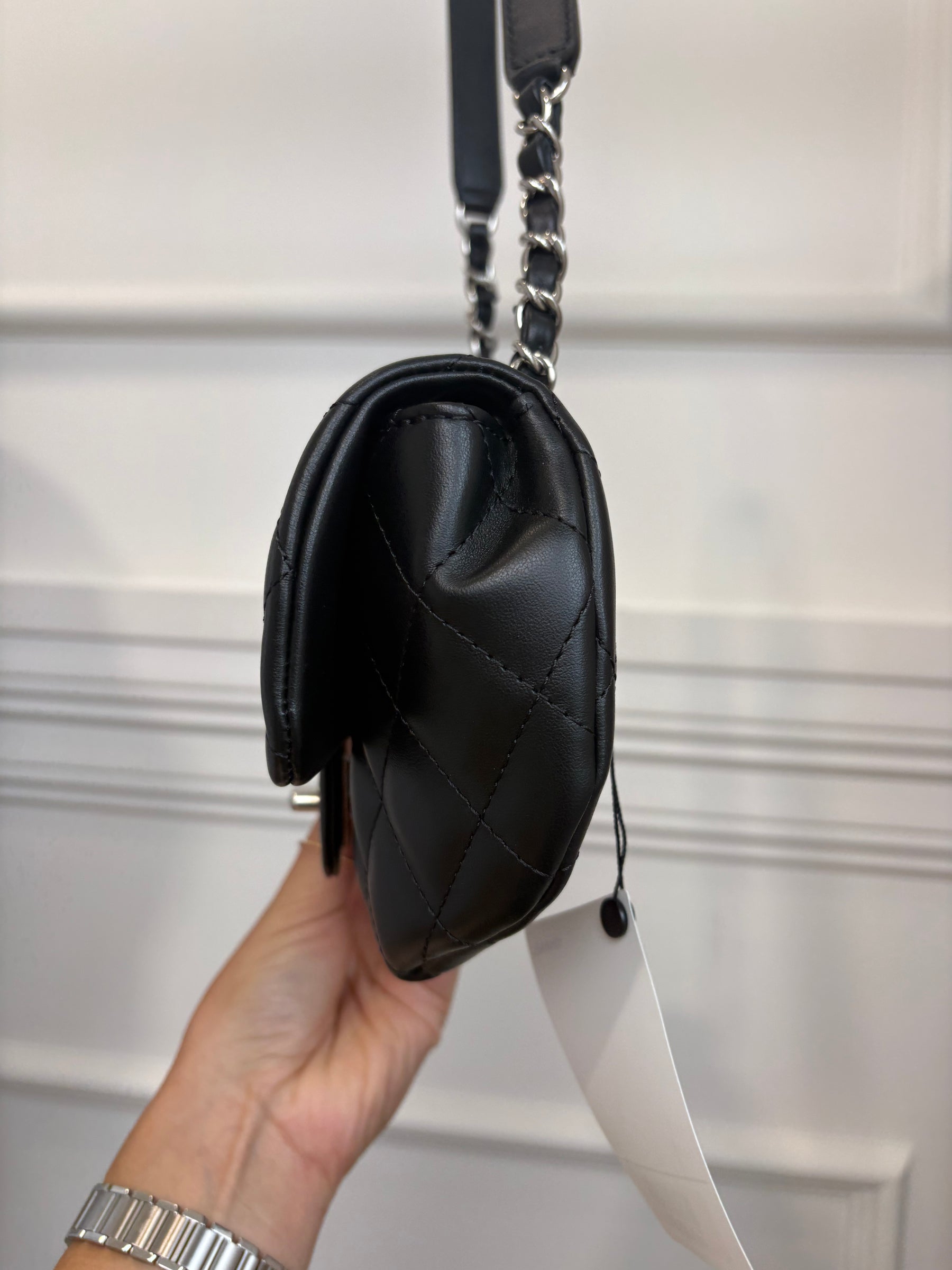 Chanel Black Leather Uniform Belt Bag