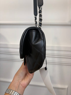 Chanel Black Leather Uniform Belt Bag