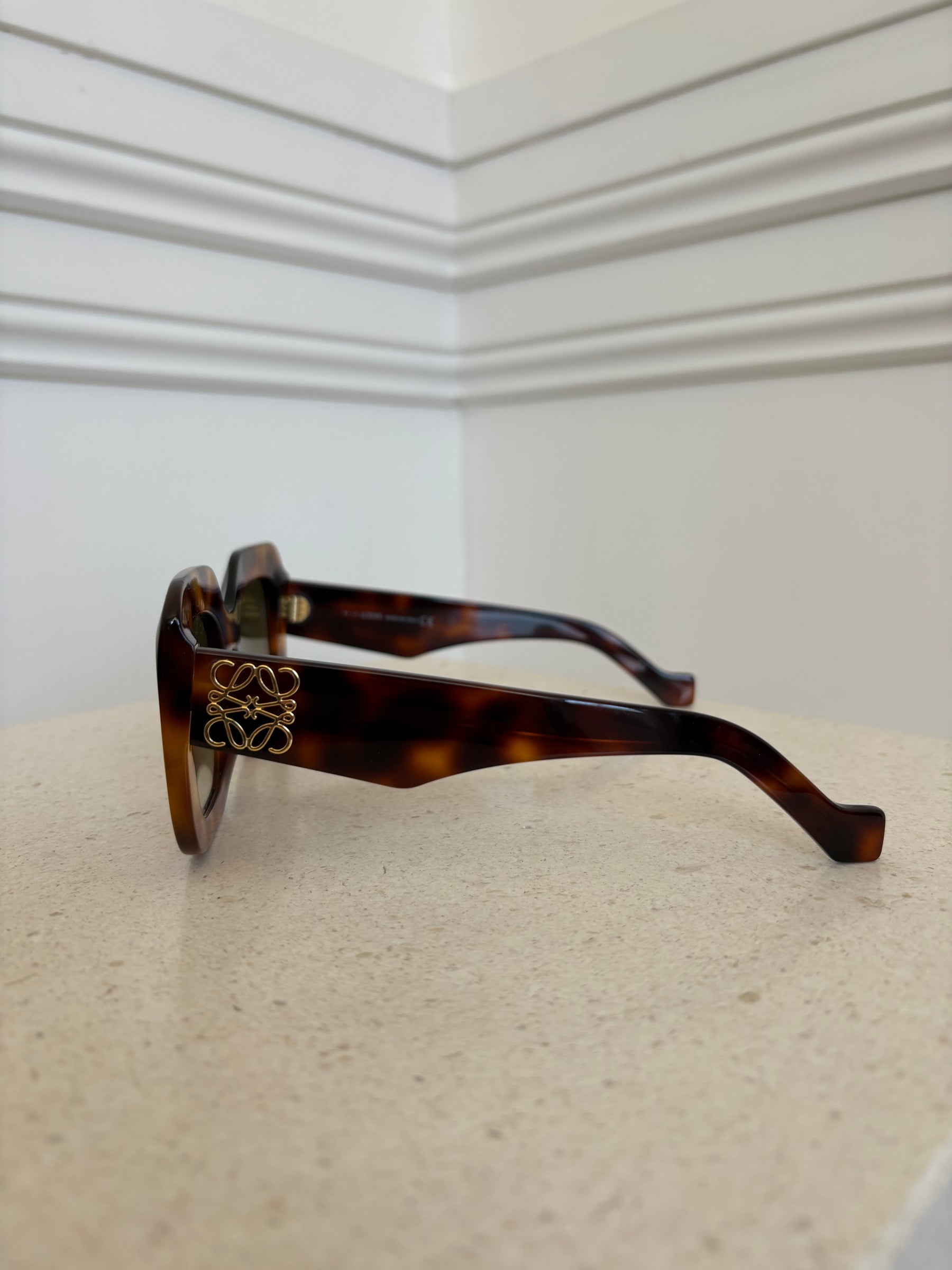Loewe Havana Oversize Tortoise Shell Sunglasses