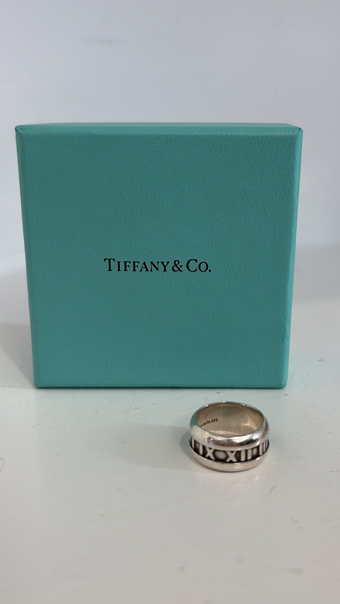 Tiffany & Co. Sterling Silver Atlas Ring, 50