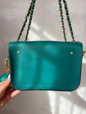 Chanel Multi Pouching Flap Bag With Coin Purse Green