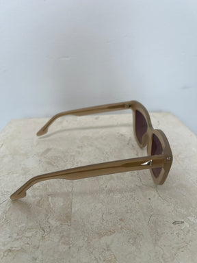 Scanlan Theodore Soft Cat Eye Sunglasses In Milky Nude