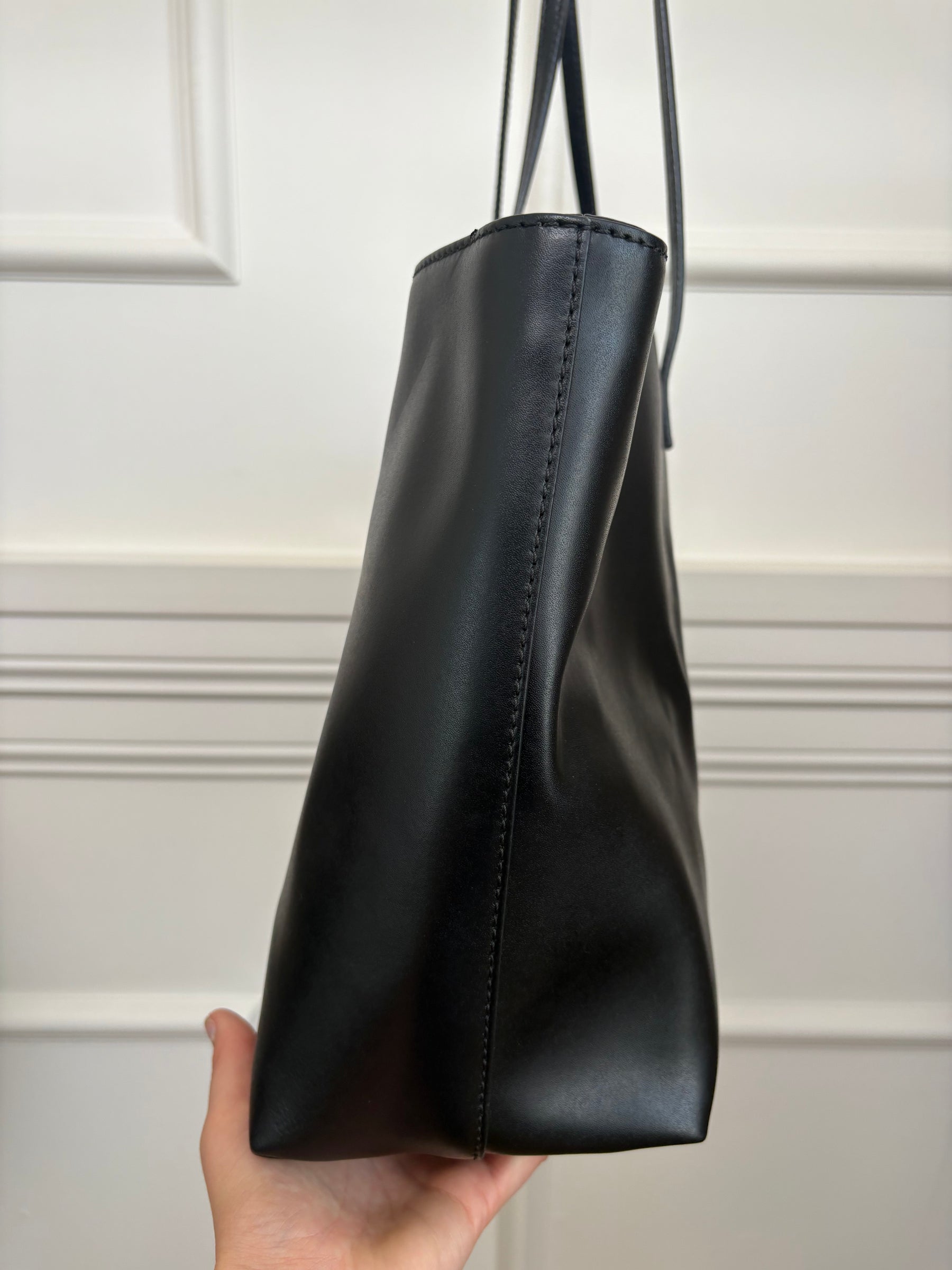 Fendi Black Leather Monster Tote