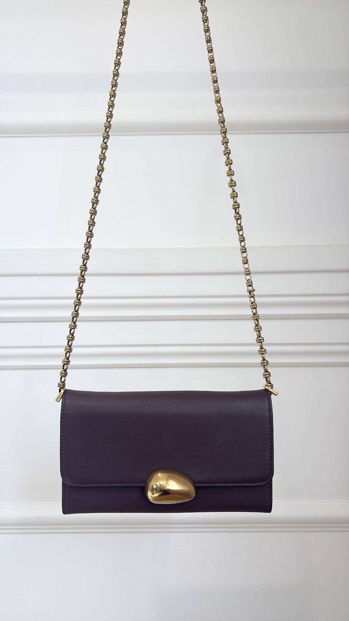 Zimmermann Maroon Leather Wallet On Chain
