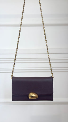 Zimmermann Maroon Leather Wallet On Chain