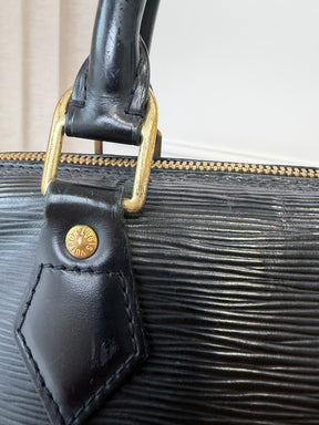 Louis Vuitton Black Epi Leather Alma PM Bag