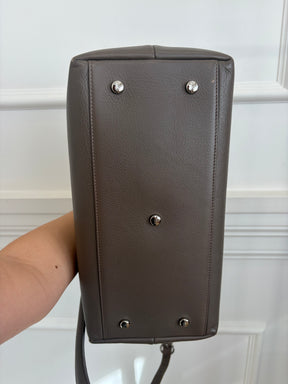 Dior Taupe Leather Grandville Tote