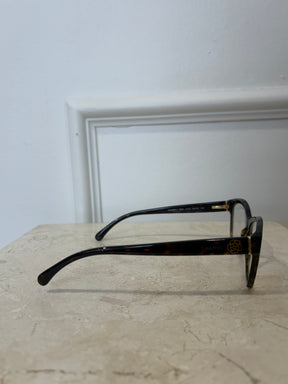 Chanel Brown Tortoiseshell Wayfarer Optical Glasses