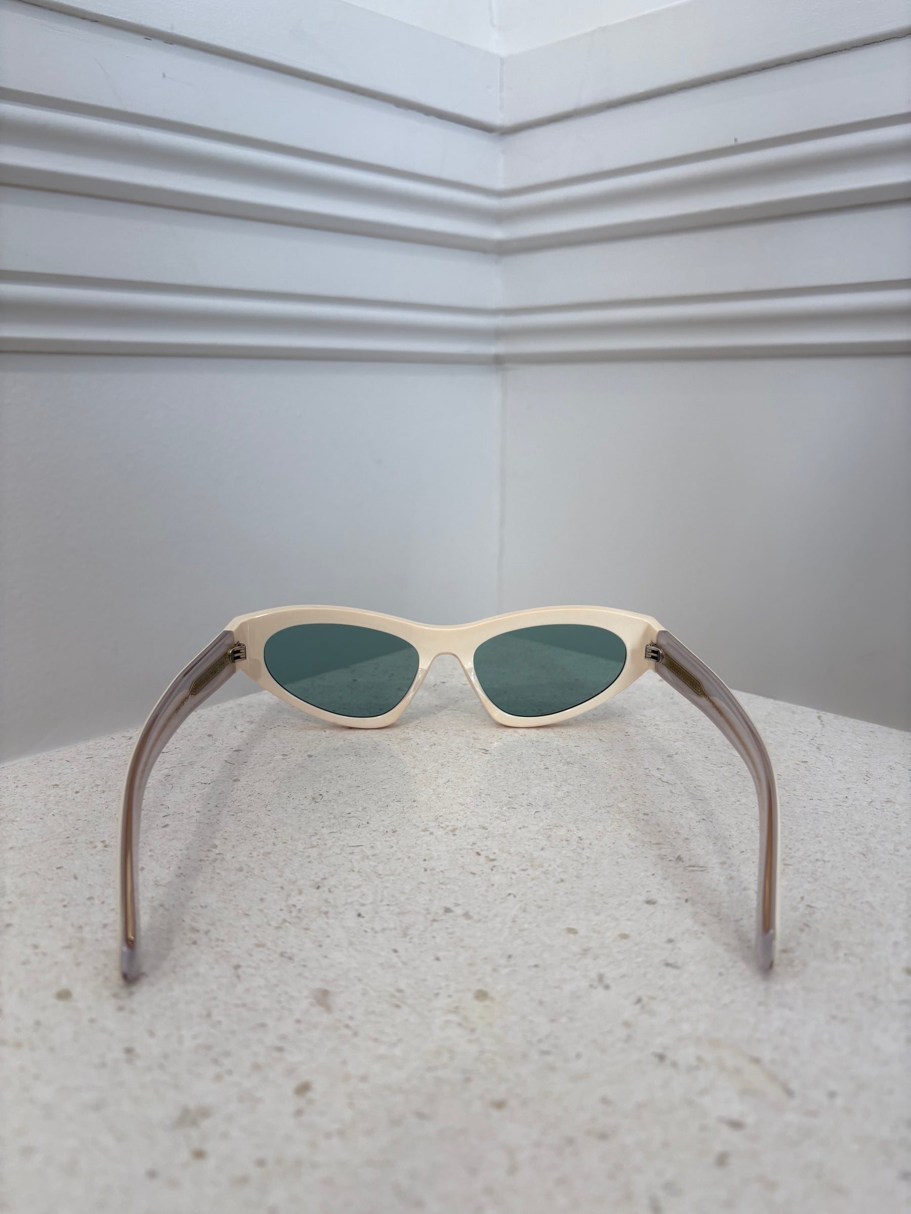 Zimmermann Echo Cat Eye Sunglasses Cream - unable to consign - discoloured