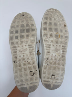 Valentino Gold Garavani Stud White Sneakers, 40.5