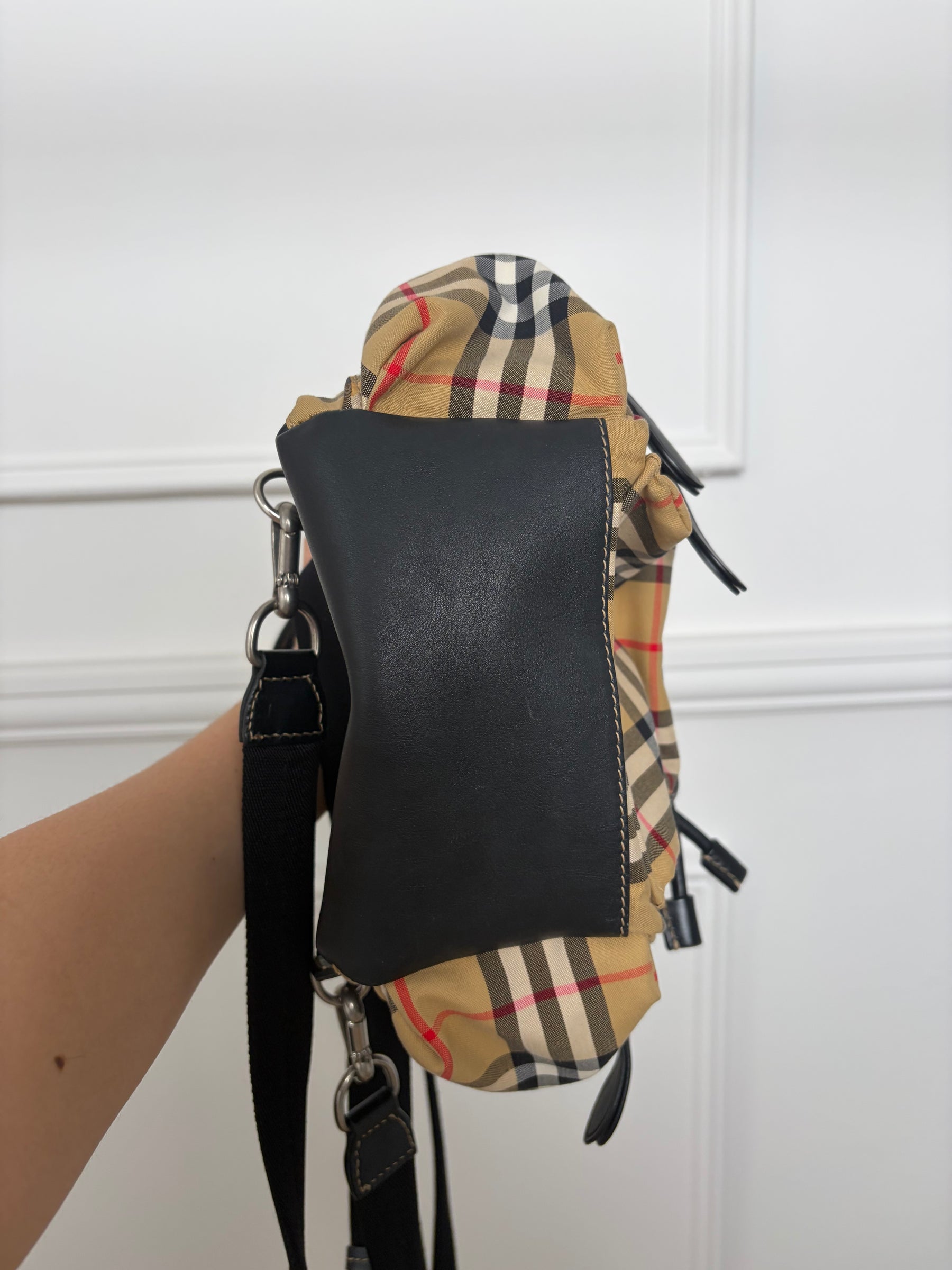 Burberry Heritage Check Canvas Backpack