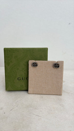 Gucci Sterling Silver Marmont Stud Earrings