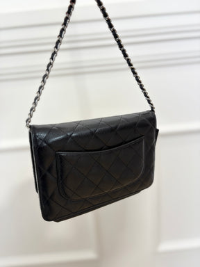 Chanel Black Caviar Leather WOC with Silver Hardware