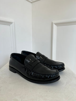 Saint Laurent Black Le Loafer, 39