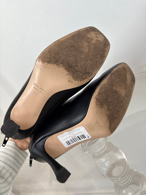 Scanlan Theodore Black Leather Heeled Ankle Boot, 40