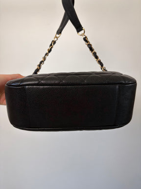 Chanel Black Cavier Leather Timeless CC Shoulder Bag