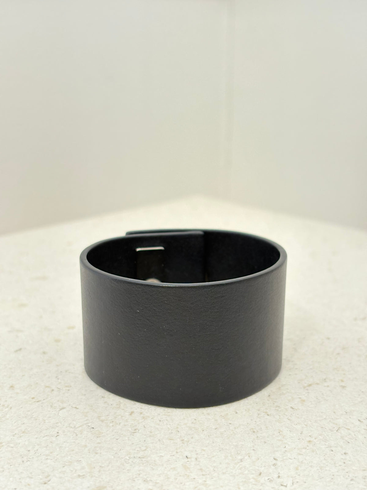 Dior Black Leather CD Bracelet