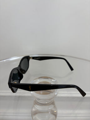 Saint Laurent Black Oval Sunglasses