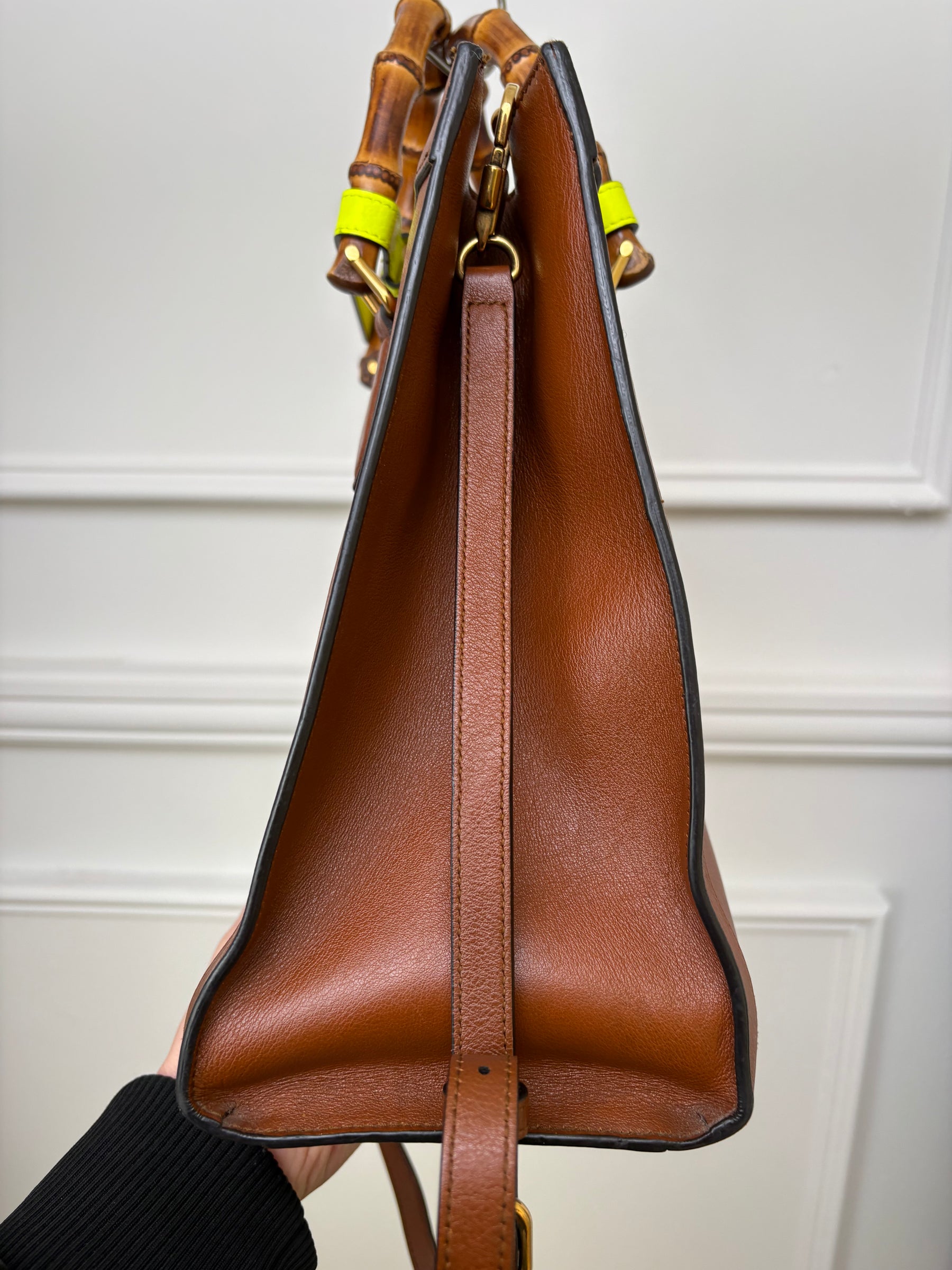 Gucci Tan Leather Diana Large Tote