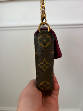Louis Vuitton Felicie Pochette Monogram Cross Body Pouch