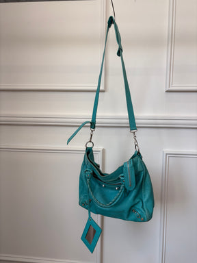 Balenciaga Turquoise Leather City Bag