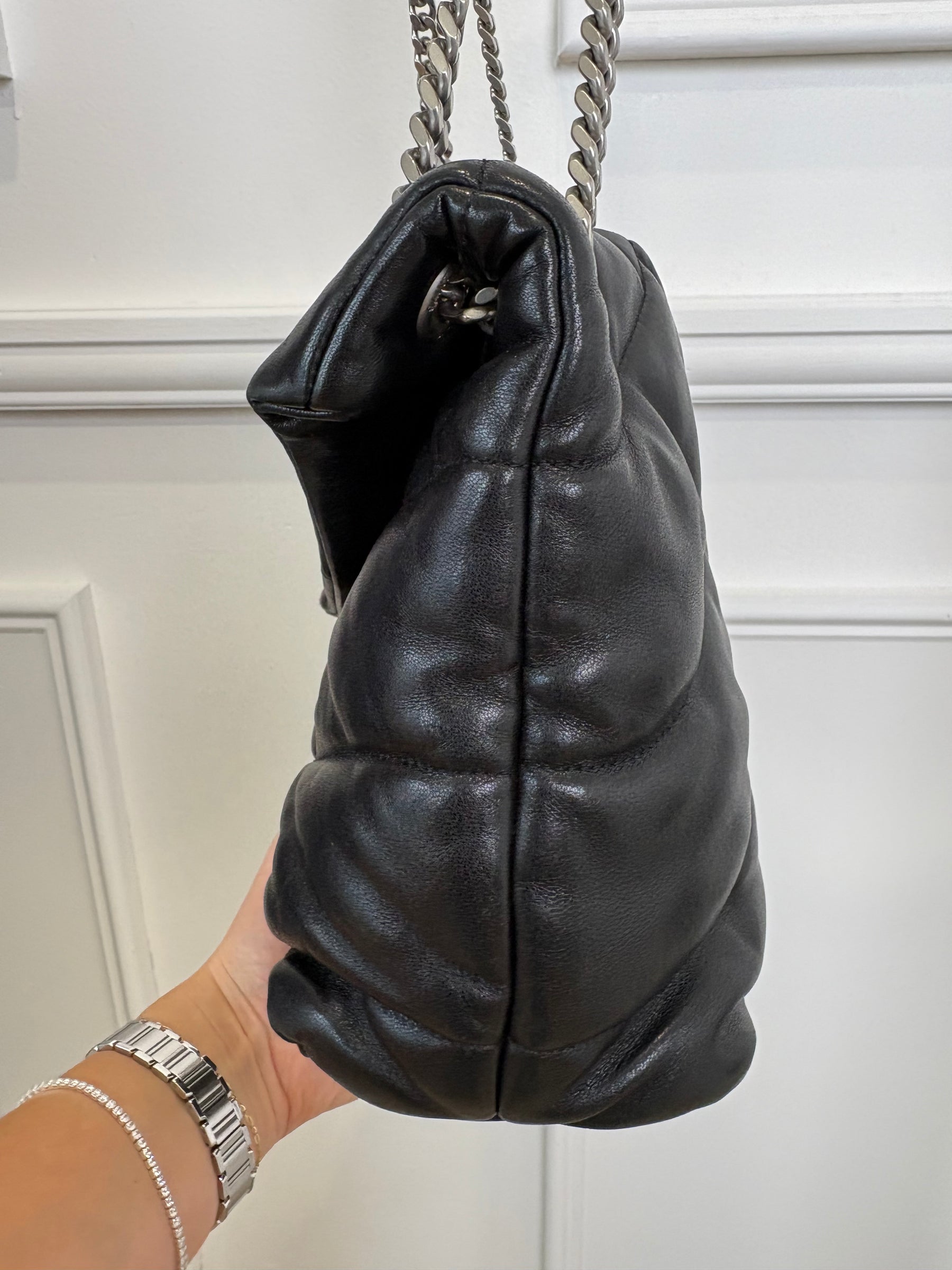 Saint Laurent Lou Puffer In Lambskin Medium