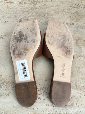 Aeyde Brown Slides, 38