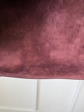 The Row Light Burgundy Suede Soft Margaux 15