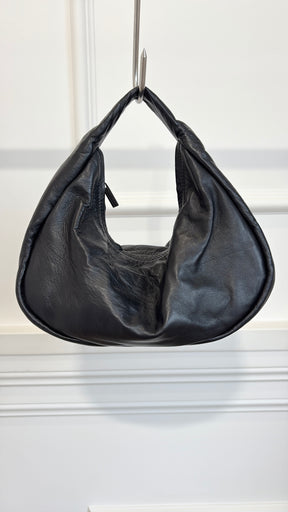 A-ESQUE Black Soft Leather 'Bon Bon' Bag