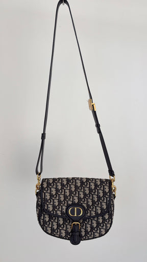 Dior Navy Oblique Canvas Bobby Bag