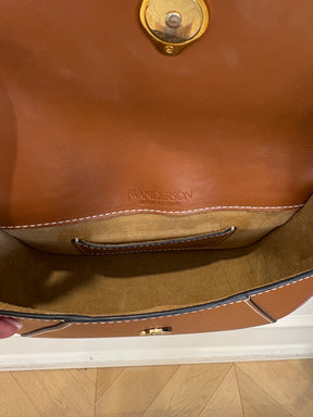JW Anderson Leather Crossbody Bag Peacan Brown