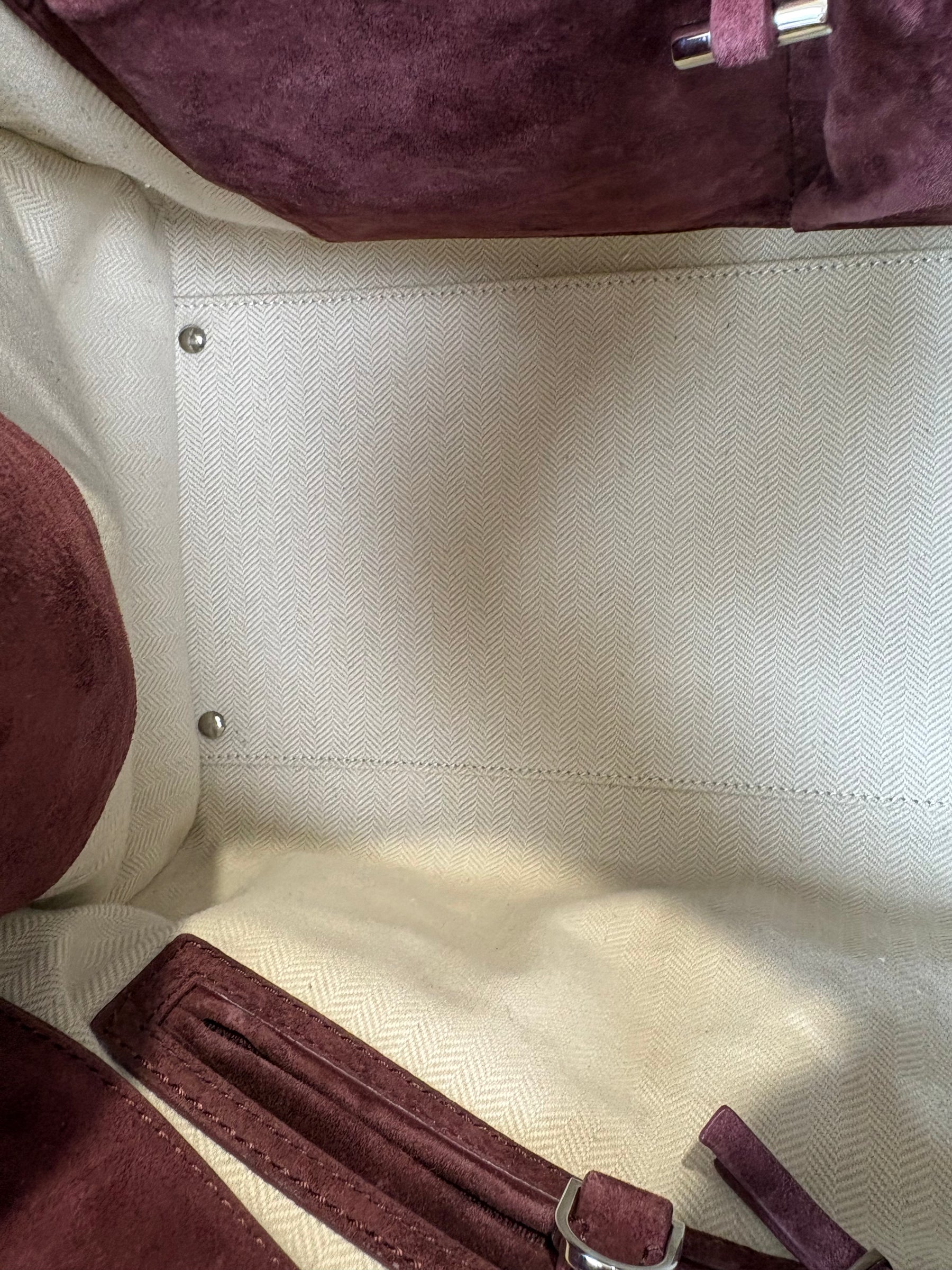 The Row Light Burgundy Suede Soft Margaux 15