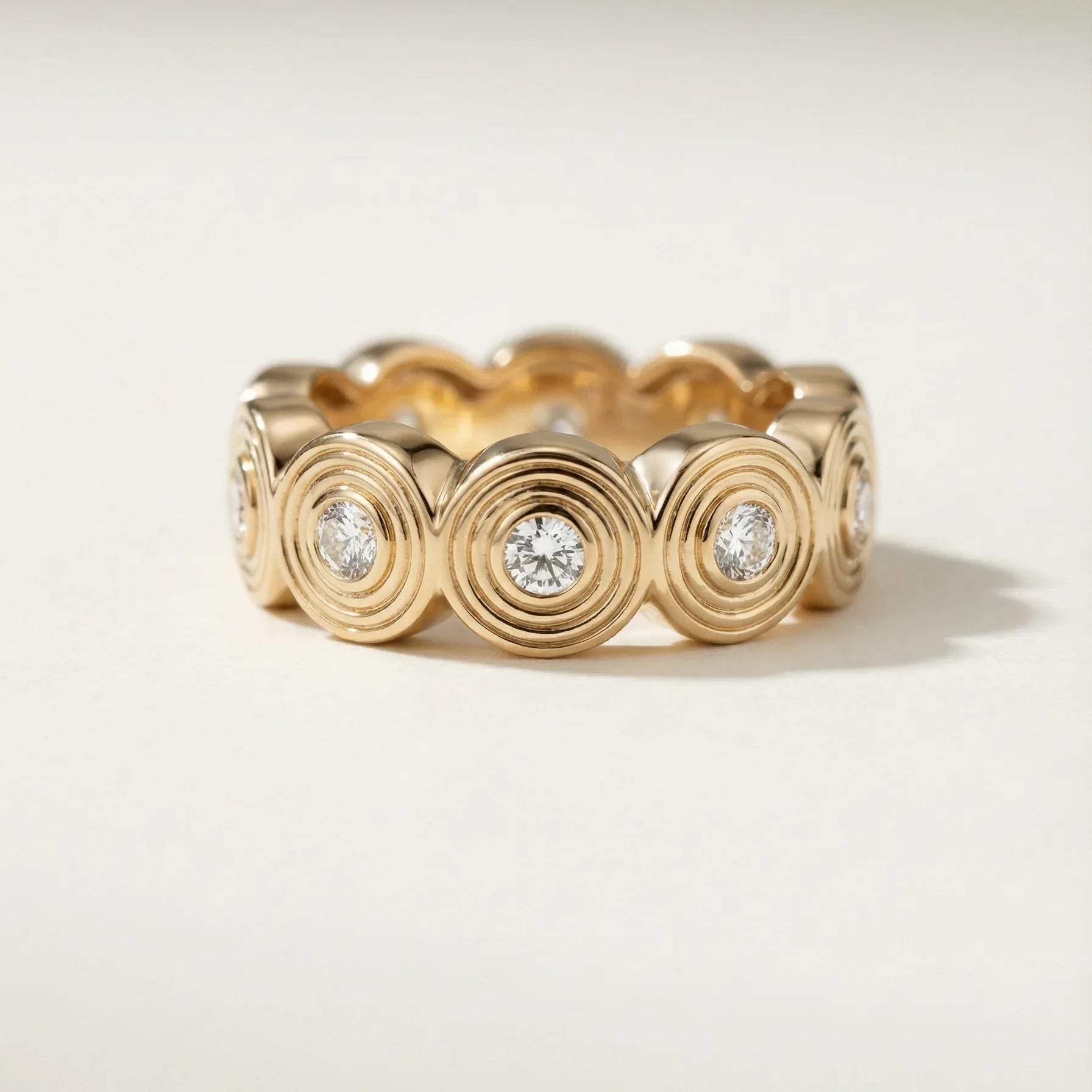 Goldie Paris Yellow Gold and Diamond Nicole Ring, 57