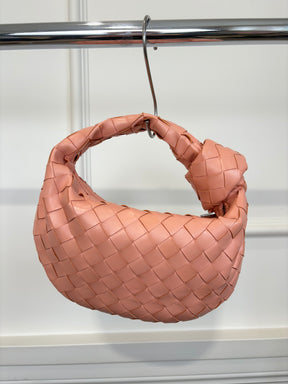 Bottega Veneta Peach Intrecciato Leather Mini Jodie