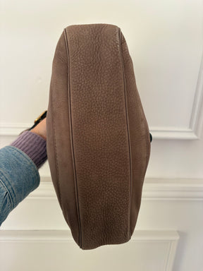 Gucci Taupe Nubuck Jackie Bag