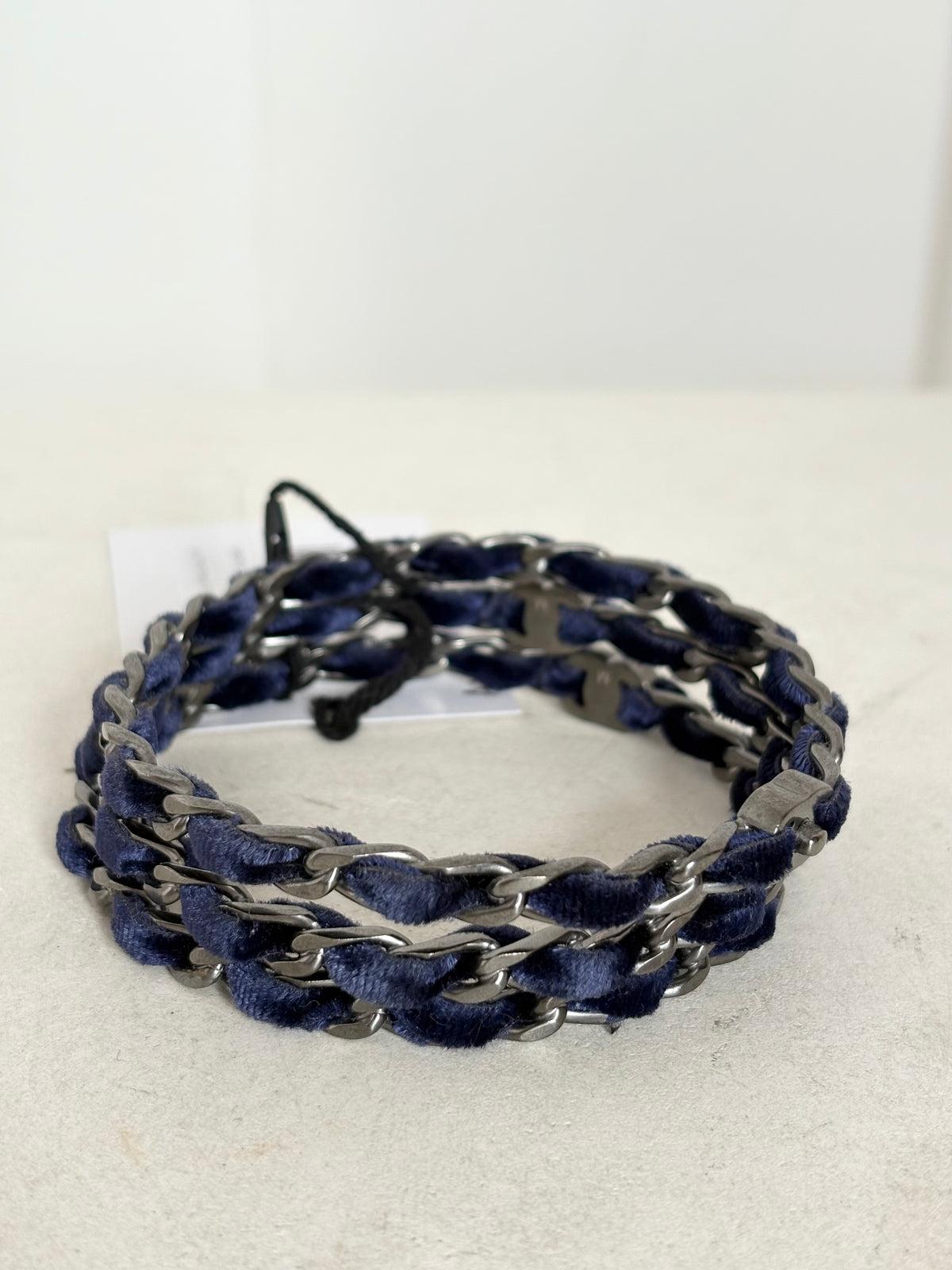 Chanel Velvet Woven Chain Bangle 3 Piece Set, M