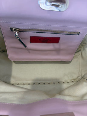 Valentino Garavani Blush Leather Rockstud Tote Bag