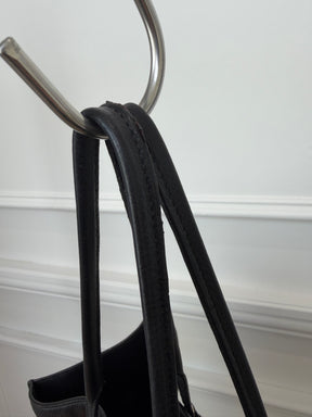 Balenciaga Black Leather Papier Tote