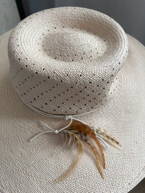 Zimmermann Spotted Vent Crown Sun Hat, Small