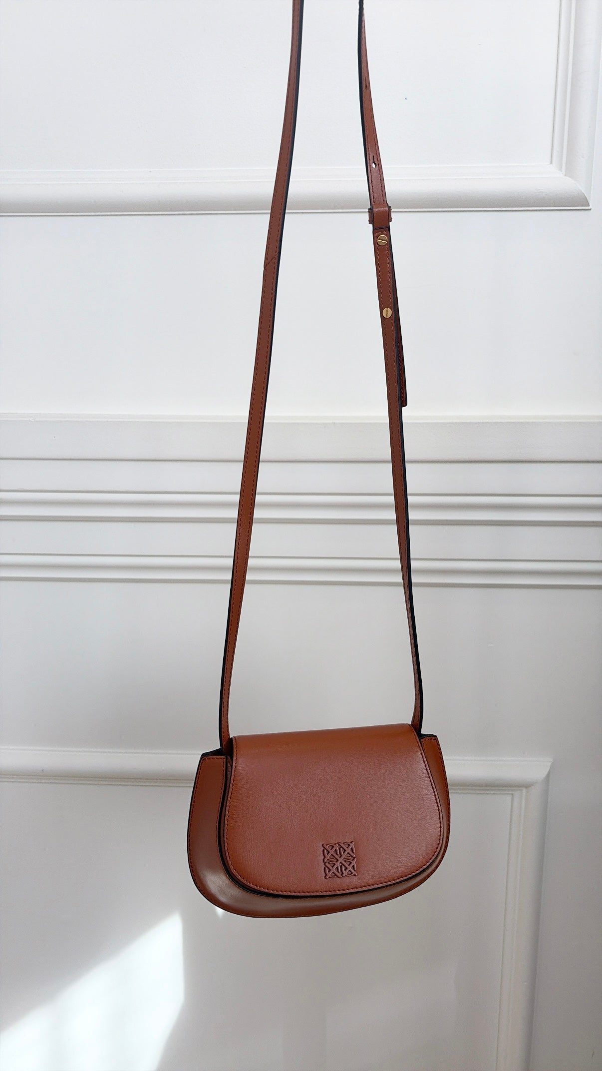 Oroton Crossbody Bag Brown With Extra Strap