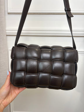 Bottega Venetta Padded Cassette Bag In Brown, 8 AU