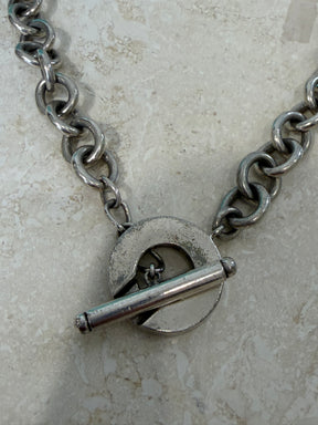 Tiffany & Co. Sterling Silver Toggle Heart Necklace