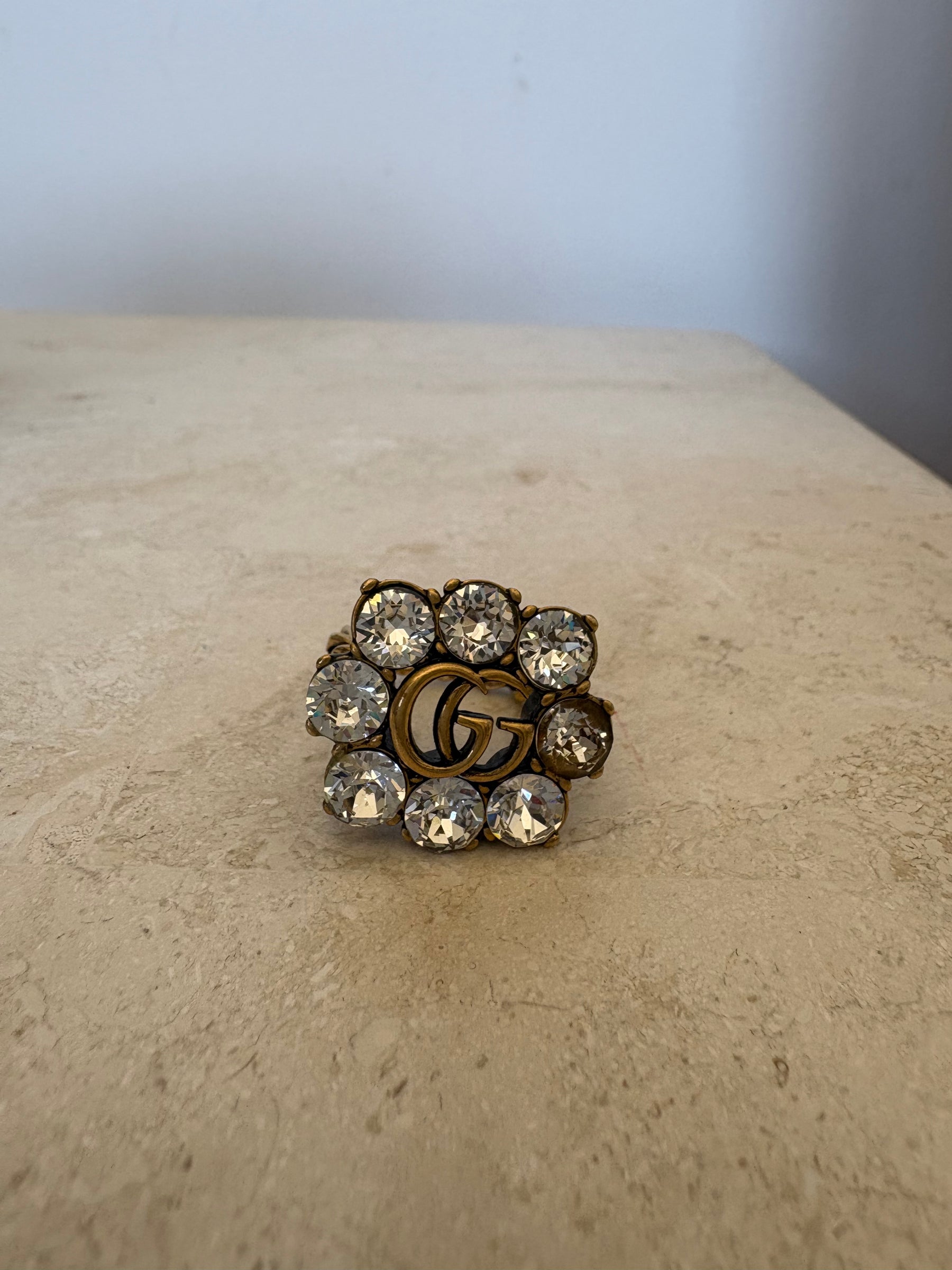 Gucci GG Crystal Ring, 23