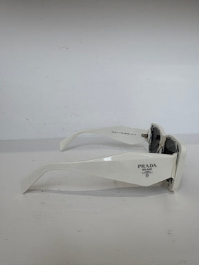 Prada White Cat Eye Sunglasses
