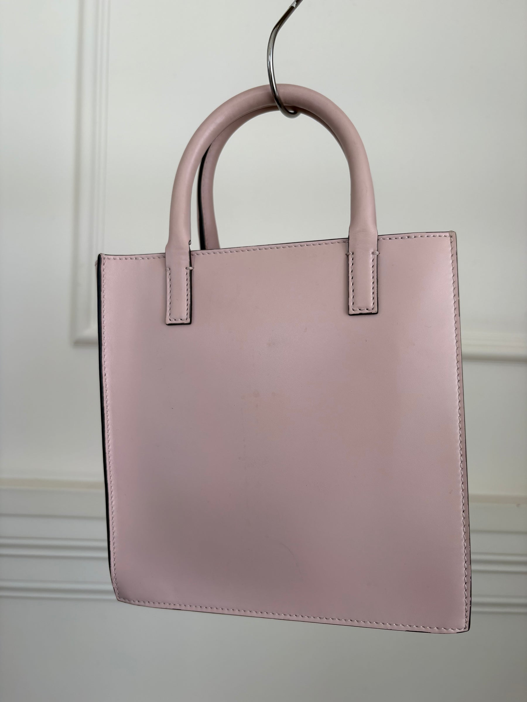 Valentino Garavani Blush Pink Mini Logo Shoulder Tote