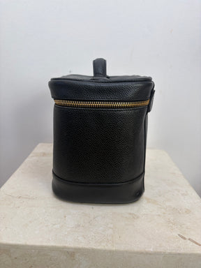 Chanel Black Caviar Leather Vanity Case