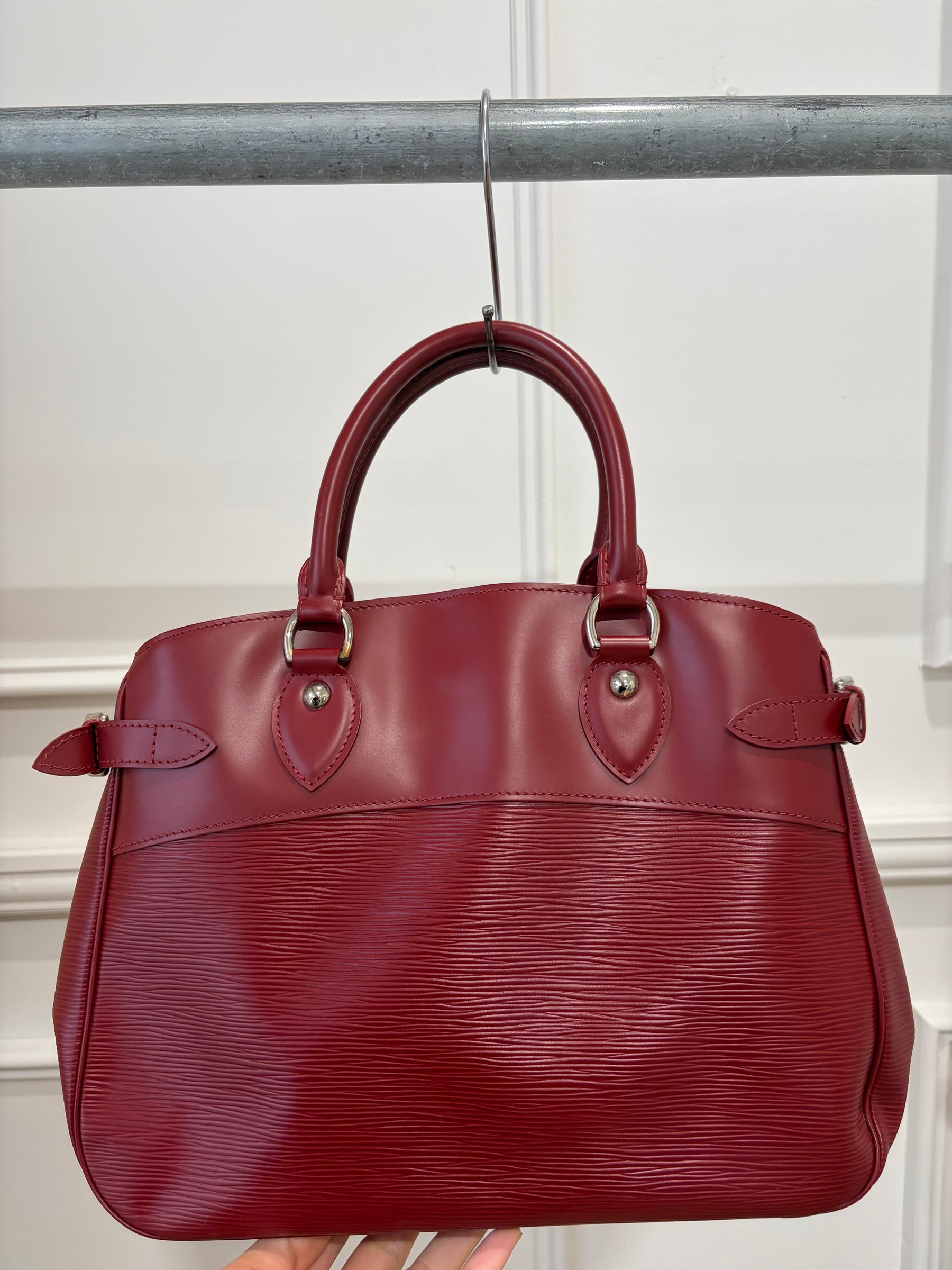 Louis Vuitton Red Epi Passy PM Tote Bag Louis Vuitton