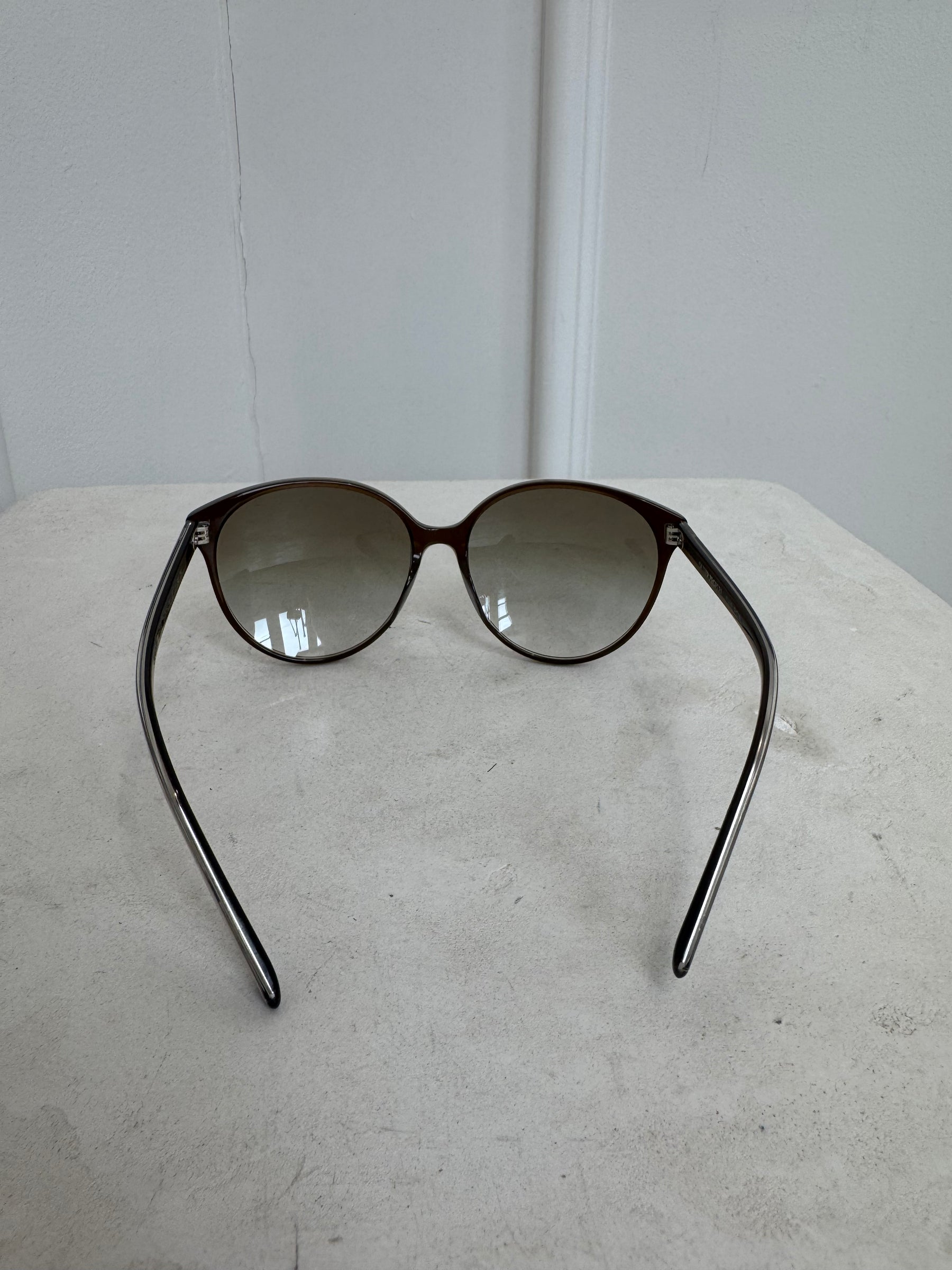 Oliver Peoples x The Row Brown Round Oversized Sunglasses
